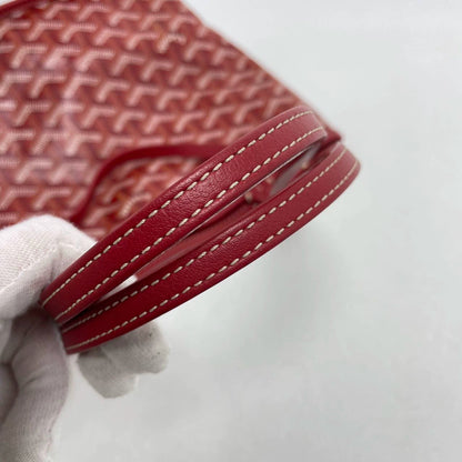 Sold Goyard Anjou Mini Tote Red/Maroon/Burgundy leather