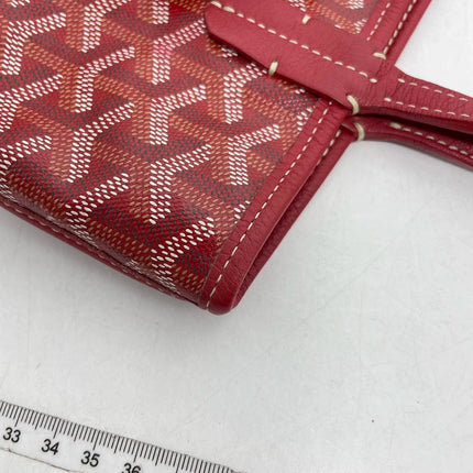 Sold Goyard Anjou Mini Tote Red/Maroon/Burgundy leather