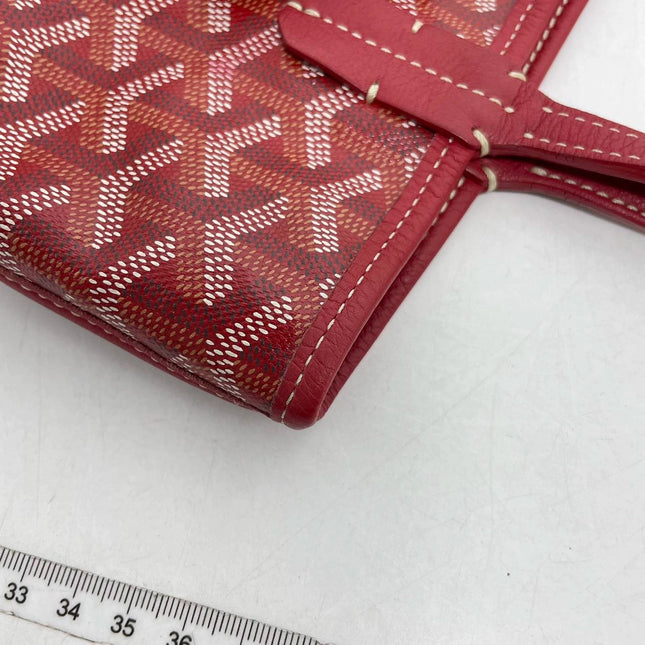 Sold Goyard Anjou Mini Tote Red/Maroon/Burgundy leather