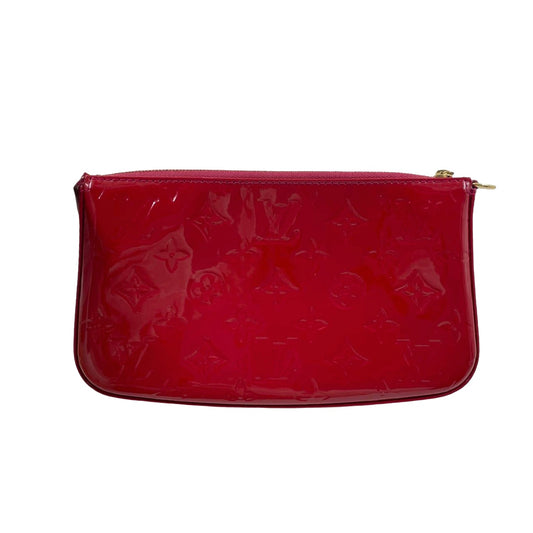 Louis Vuitton Pochette Accessoire Patent Leather Red Medium