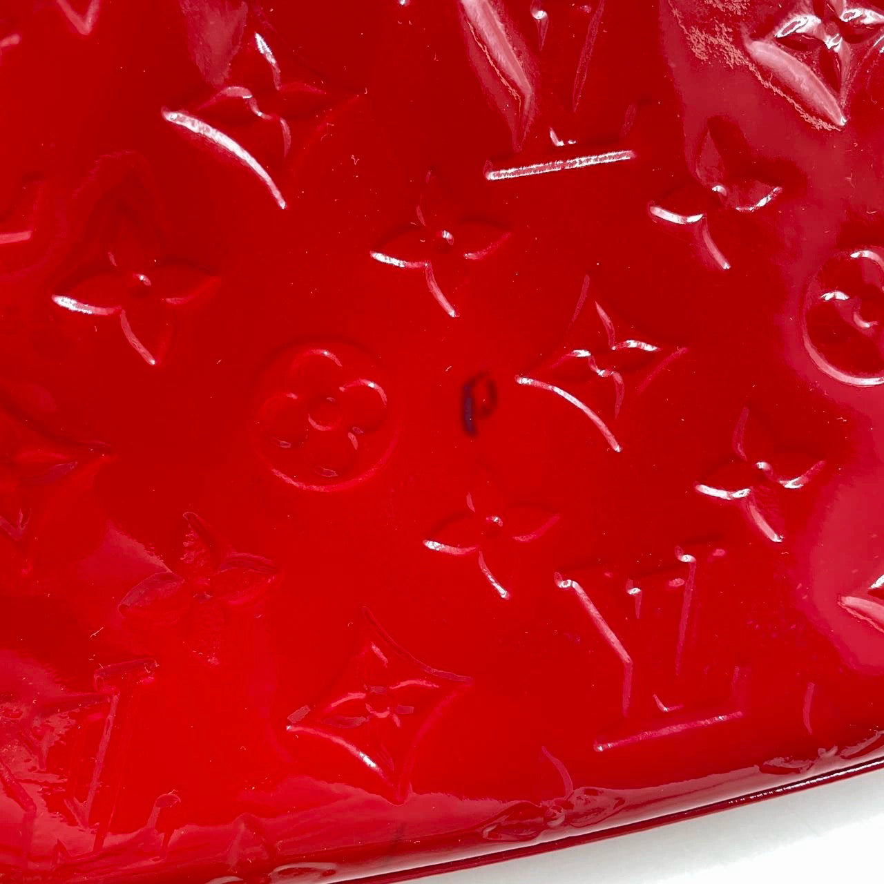 Louis Vuitton Pochette Accessoire Patent Leather Red Medium