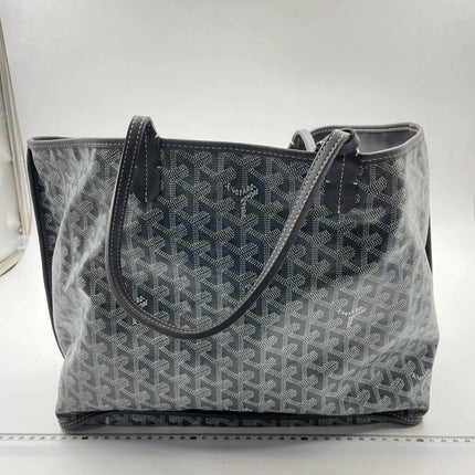 Goyard Anjou PM Medium Tote Grey Reversible leather lining