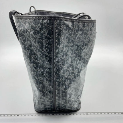 Goyard Anjou PM Medium Tote Grey Reversible leather lining