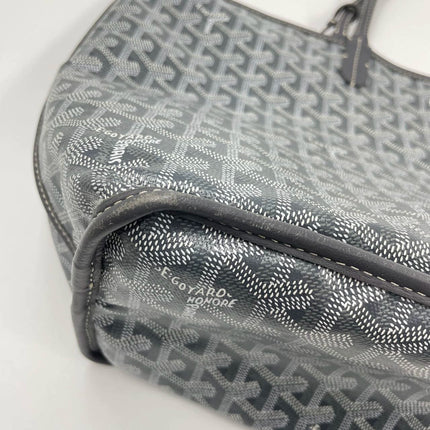 Goyard Anjou PM Medium Tote Grey Reversible leather lining