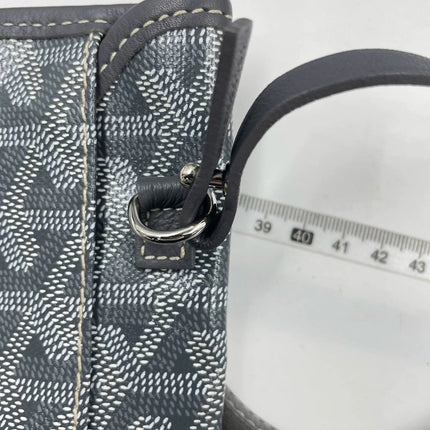 Goyard Anjou PM Medium Tote Grey Reversible leather lining