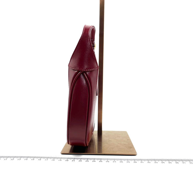Sold Gucci Jackie 1961 Mini Burgundy Leather Bag with Strap Never Worn With Box