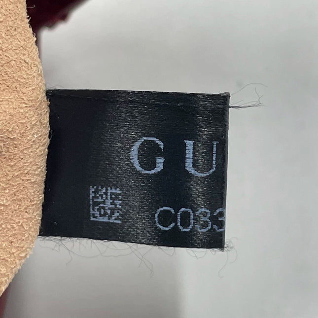 Sold Gucci Jackie 1961 Mini Burgundy Leather Bag with Strap Never Worn With Box