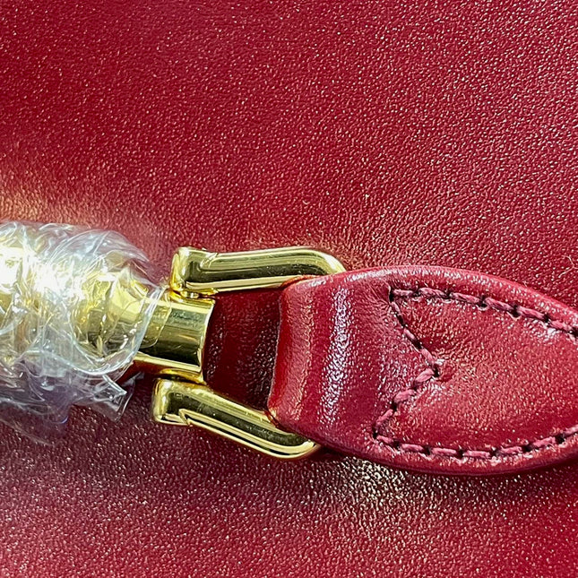 Sold Gucci Jackie 1961 Mini Burgundy Leather Bag with Strap Never Worn With Box