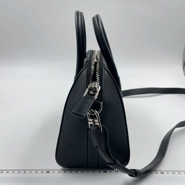 Sold Givenchy Antigona Mini Black Calf Leather Top Handle bag with Strap