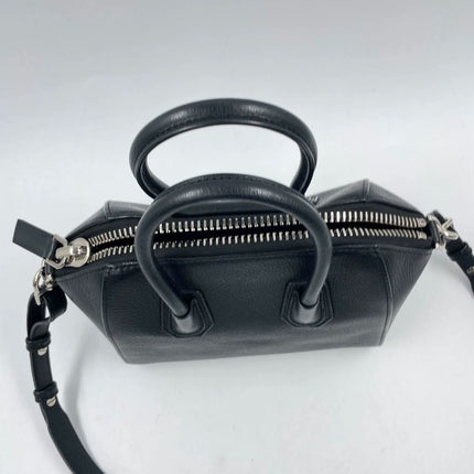 Sold Givenchy Antigona Mini Black Calf Leather Top Handle bag with Strap
