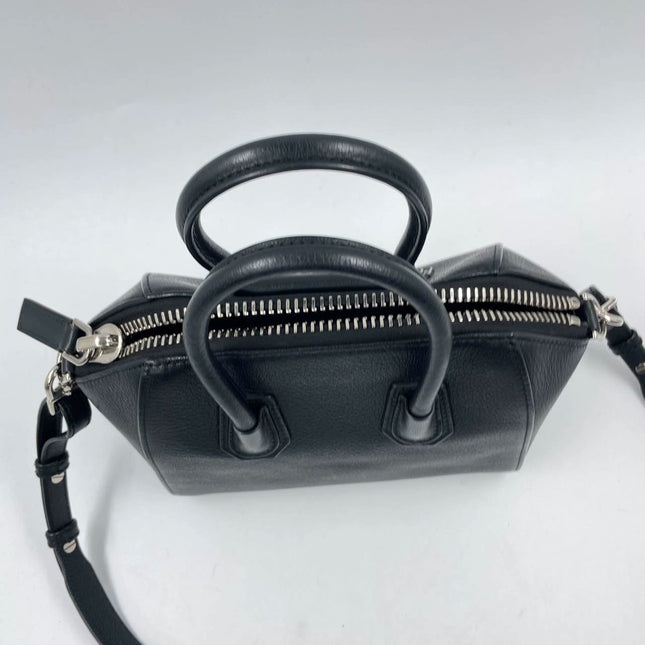 Sold Givenchy Antigona Mini Black Calf Leather Top Handle bag with Strap