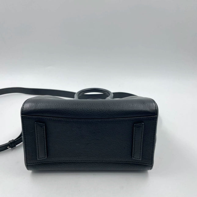 Sold Givenchy Antigona Mini Black Calf Leather Top Handle bag with Strap