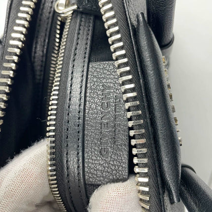Sold Givenchy Antigona Mini Black Calf Leather Top Handle bag with Strap