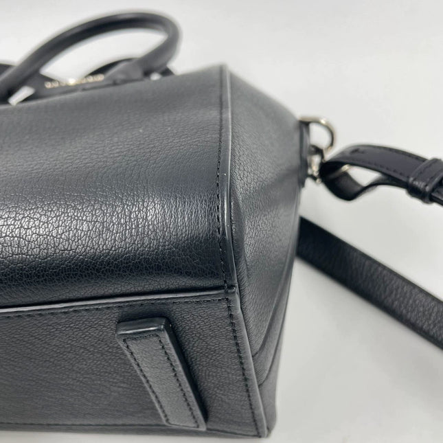 Sold Givenchy Antigona Mini Black Calf Leather Top Handle bag with Strap