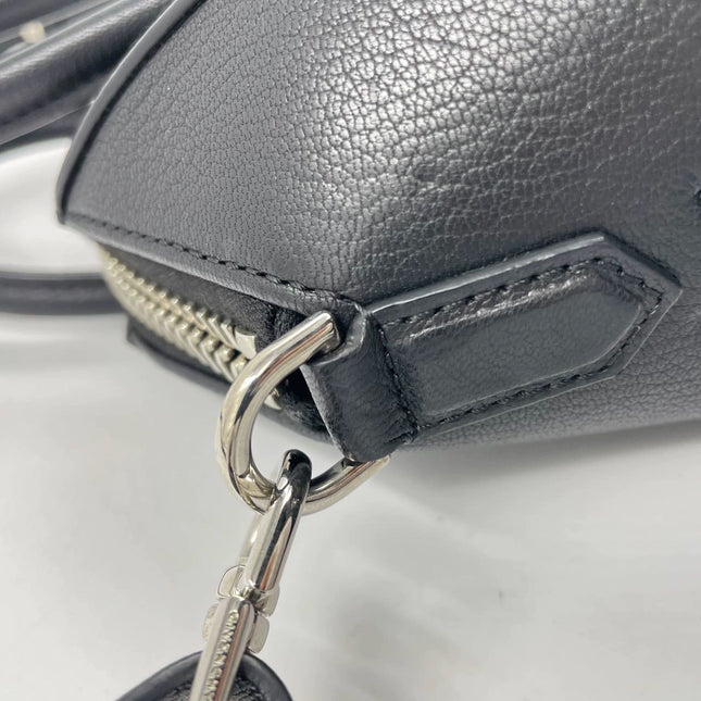 Sold Givenchy Antigona Mini Black Calf Leather Top Handle bag with Strap