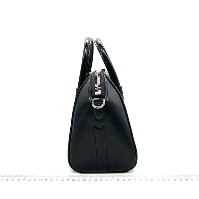 Sold Givenchy Antigona Mini Black Shiny Box Leather Top Handle bag with Strap