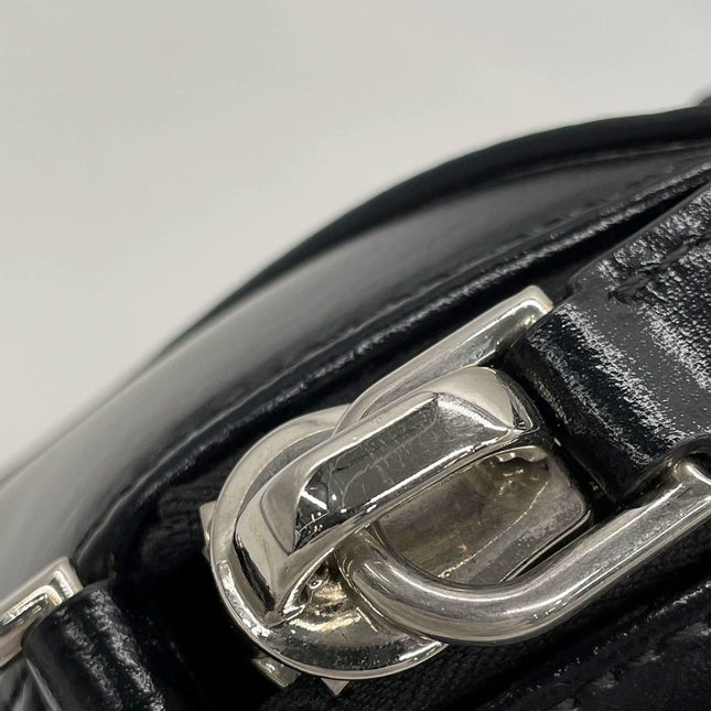 Sold Givenchy Antigona Mini Black Shiny Box Leather Top Handle bag with Strap