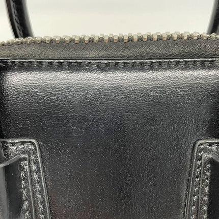 Sold Givenchy Antigona Mini Black Shiny Box Leather Top Handle bag with Strap