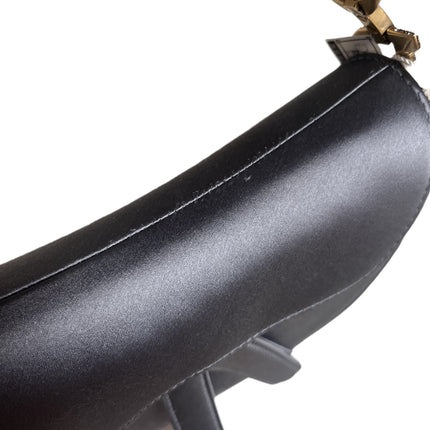 Sold Dior Saddle Mini Silk Blue with Crystal Embedded Buckles
