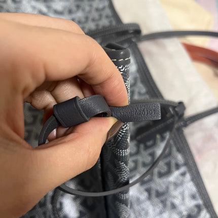 Goyard Anjou PM Medium Tote Grey Reversible leather lining