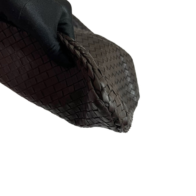 Sold Bottega Veneta Hobo Bag Large Chocolate Brown Lambskin leather 51cm