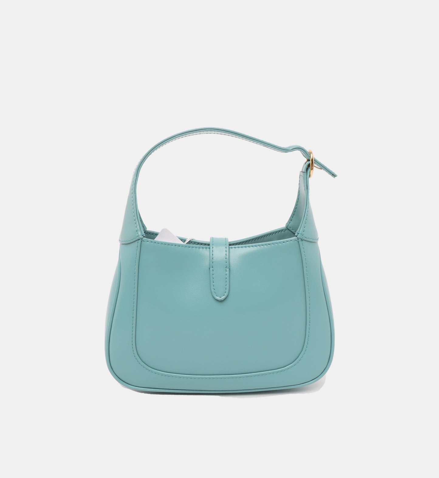 Gucci Jackie 1961 Mini Blue Leather Bag with Adjustable Strap