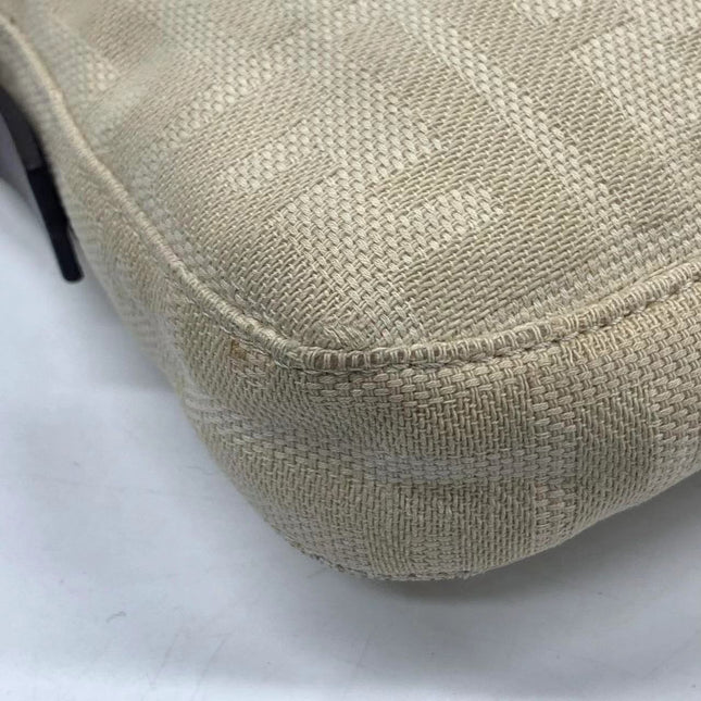 Sold Fendi Baguette Beige Zucca Print Shoulder bag