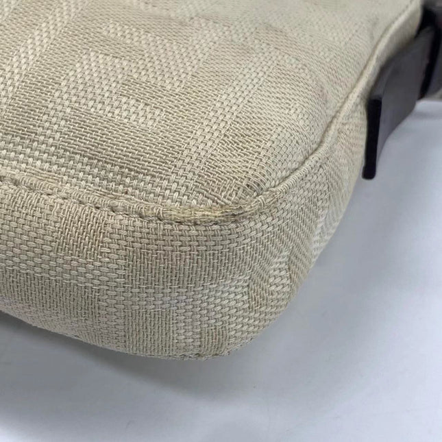 Sold Fendi Baguette Beige Zucca Print Shoulder bag