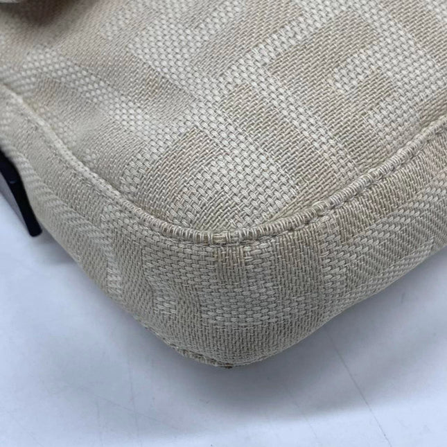 Sold Fendi Baguette Beige Zucca Print Shoulder bag