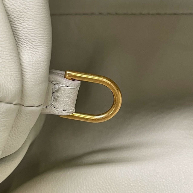 Sold Bottega Veneta Pouch Large Gold Lambskin Leather