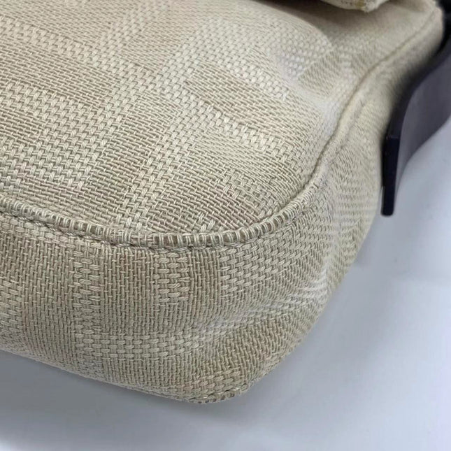 Sold Fendi Baguette Beige Zucca Print Shoulder bag