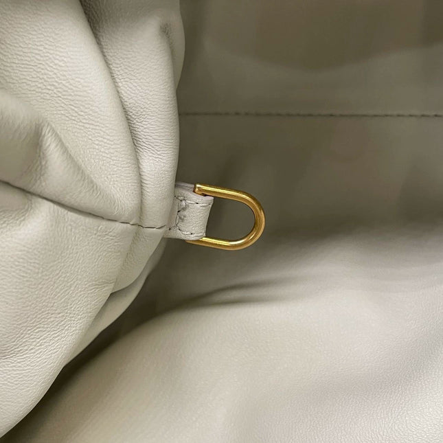 Sold Bottega Veneta Pouch Large Gold Lambskin Leather