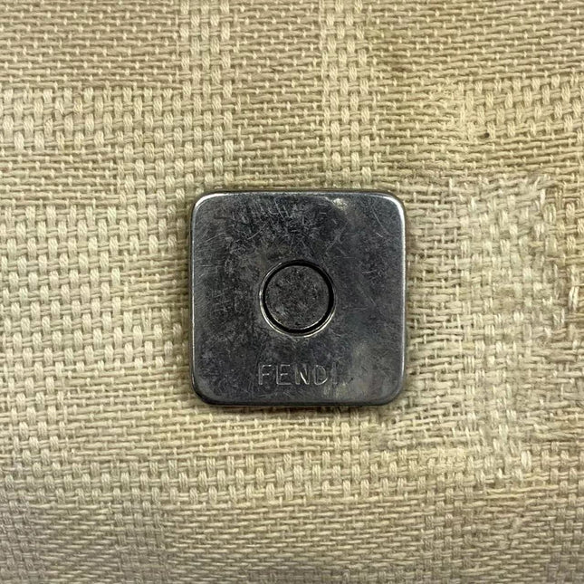 Sold Fendi Baguette Beige Zucca Print Shoulder bag