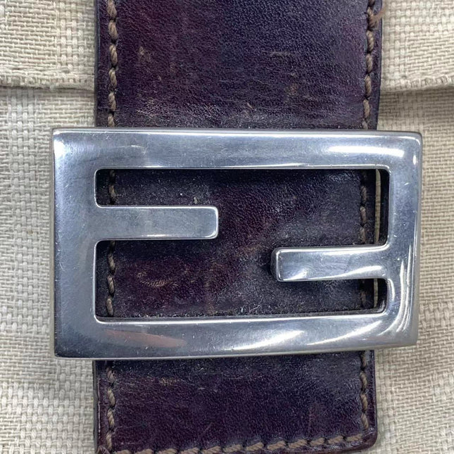 Sold Fendi Baguette Beige Zucca Print Shoulder bag