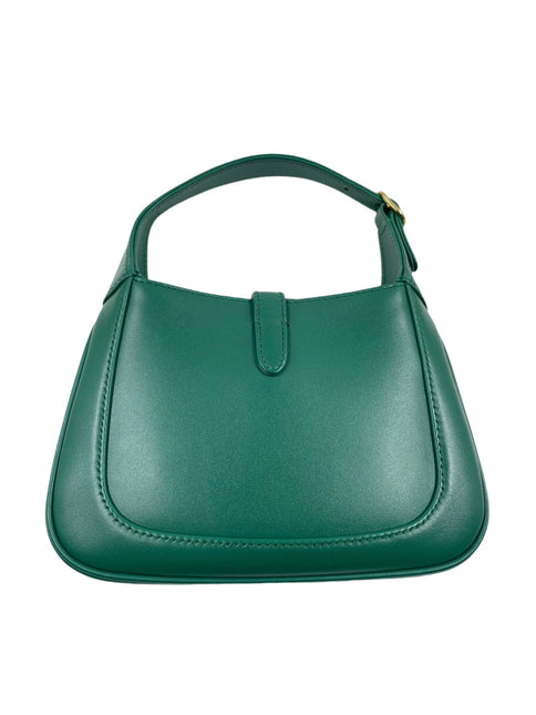 Sold Gucci Jackie 1961 Mini Handbag in Green Leather with Adjustable Strap