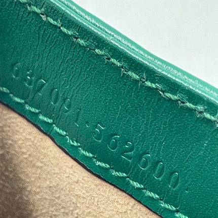 Sold Gucci Jackie 1961 Mini Handbag in Green Leather with Adjustable Strap