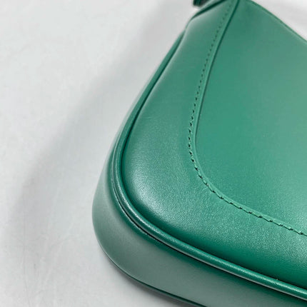 Sold Gucci Jackie 1961 Mini Handbag in Green Leather with Adjustable Strap