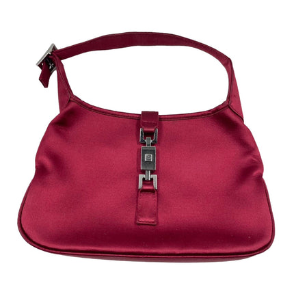Sold Gucci Jackie Vintage Mini Silk Satin Shoulder Bag in Red