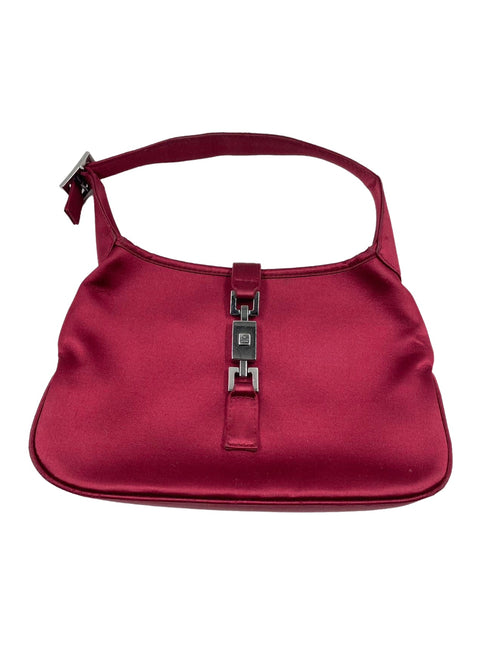 Sold Gucci Jackie Vintage Mini Silk Satin Shoulder Bag in Red