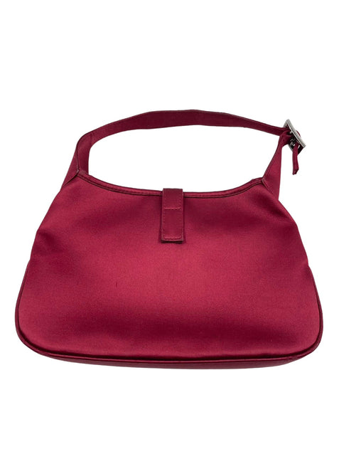 Sold Gucci Jackie Vintage Mini Silk Satin Shoulder Bag in Red