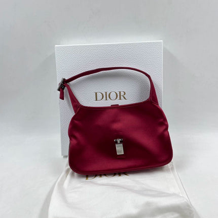 Sold Gucci Jackie Vintage Mini Silk Satin Shoulder Bag in Red