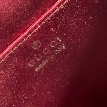 Sold Gucci Jackie Vintage Mini Silk Satin Shoulder Bag in Red