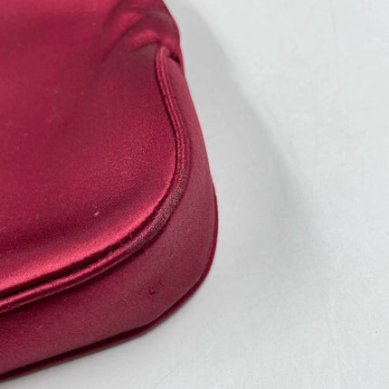 Sold Gucci Jackie Vintage Mini Silk Satin Shoulder Bag in Red