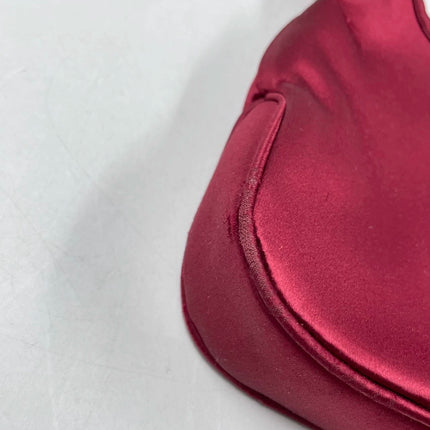 Sold Gucci Jackie Vintage Mini Silk Satin Shoulder Bag in Red