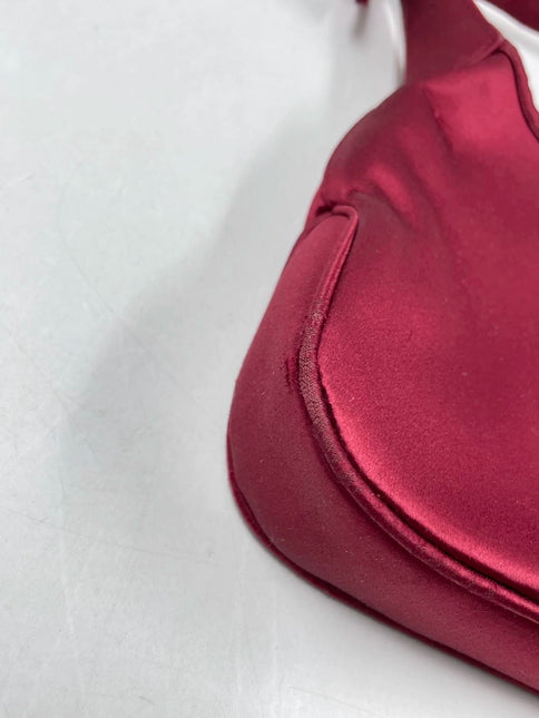 Sold Gucci Jackie Vintage Mini Silk Satin Shoulder Bag in Red