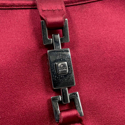 Sold Gucci Jackie Vintage Mini Silk Satin Shoulder Bag in Red