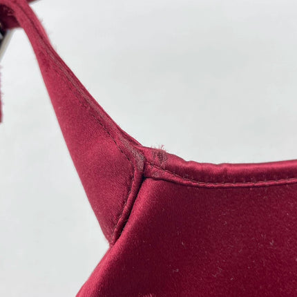 Sold Gucci Jackie Vintage Mini Silk Satin Shoulder Bag in Red