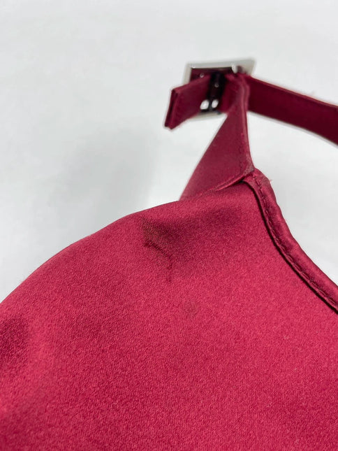 Sold Gucci Jackie Vintage Mini Silk Satin Shoulder Bag in Red