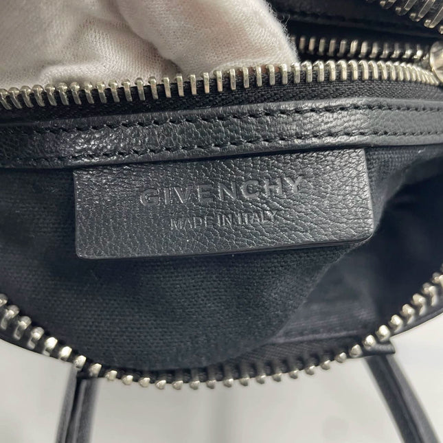 Givenchy Antigona Mini Black Calf Leather Top Handle bag with Strap