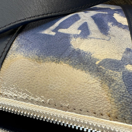 Louis Vuitton Keepall XS Blue Watercolor Leather and PU Crossbody Bag